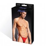 Blueline Performance Microfiber V-String Sports Brief Red